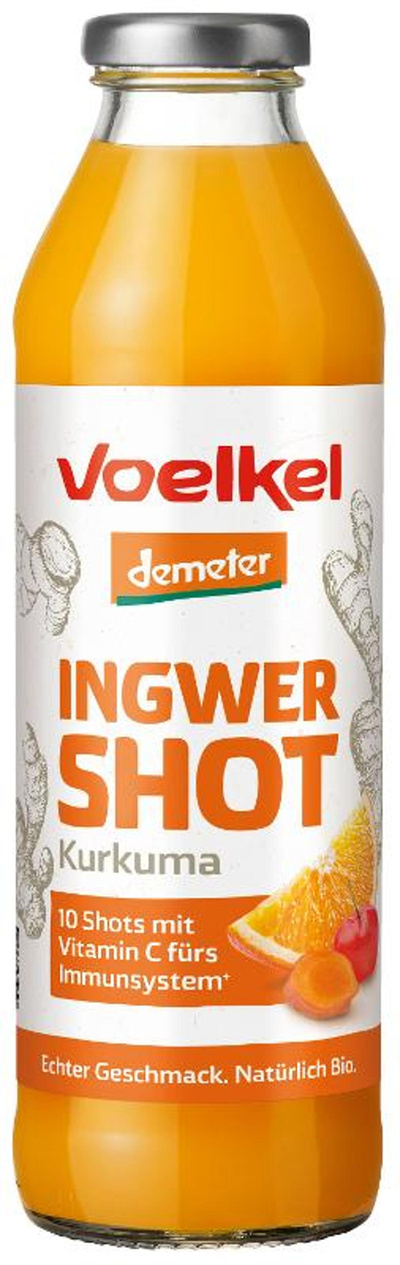 Produktfoto zu Ingwer Kurkuma Shot 0,5l Voelkel