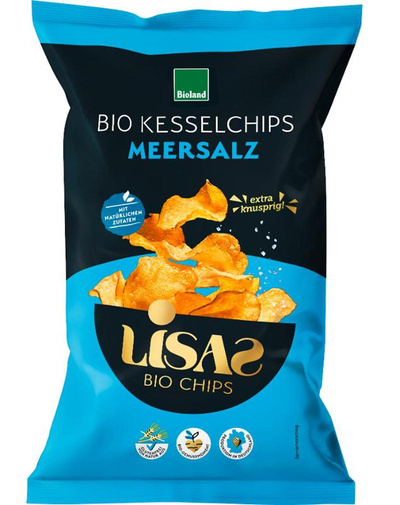 Produktfoto zu Lisas Kesselchipfs Meersalz 115g