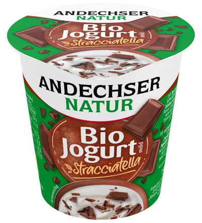 Produktfoto zu VPE Joghurt mild Stracciatella 3,7% 10x150g Andechser Natur