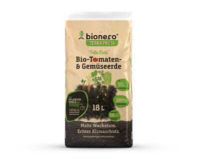 Produktfoto zu "Fette Ernte" Terra Preta Tomaten- und Gemüseerde 18l bionero