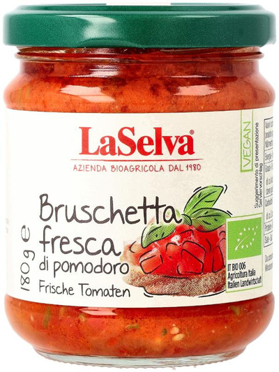 Produktfoto zu Bruschetta Frische Tomate 180g LaSelva