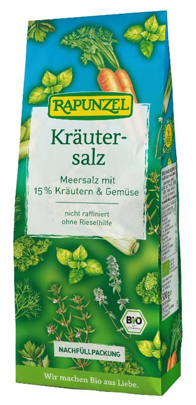 Produktfoto zu Kräutersalz Nachfüllpack 500g Rapunzel