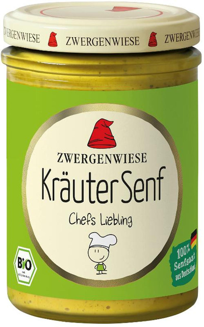 Produktfoto zu Kräuter Senf 160ml Zwergenwiese