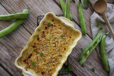Produktfoto zu Rezept der Woche "Dicke Bohnen mit Kruste"