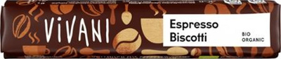 Produktfoto zu VPE Schokoriegel Espresso Biscotti 18x40g Vivani