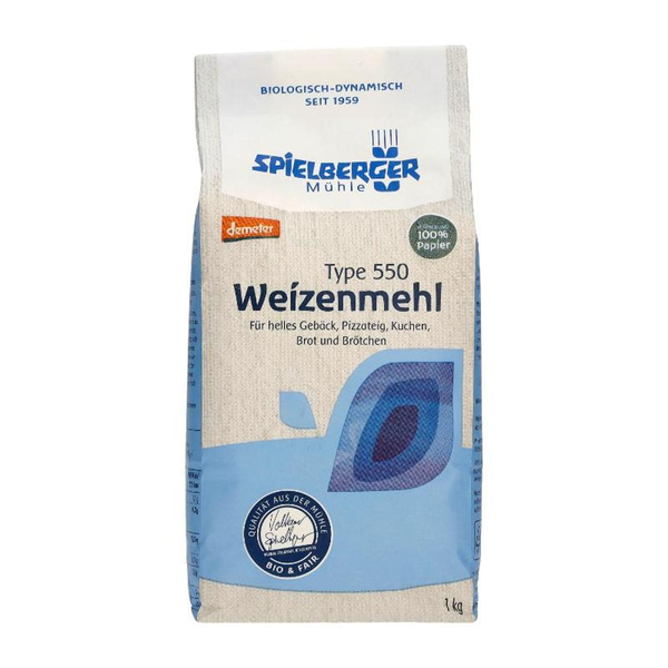 Produktfoto zu VPE Weizenmehl 550 6x1kg Spielberger