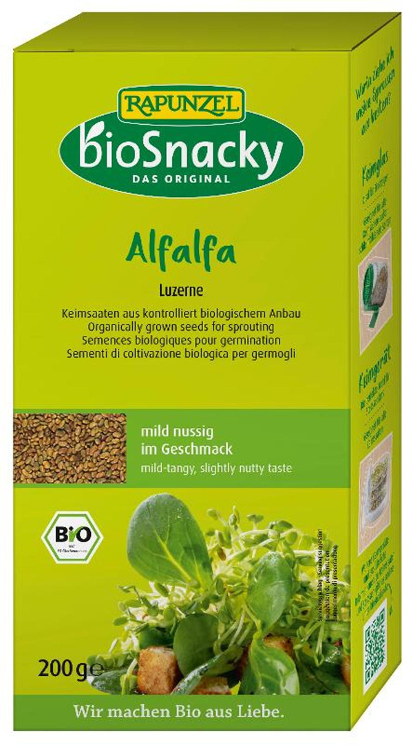 Produktfoto zu Keimsaat Alfalfa Luzerne 200g bioSnacky Rapunzel