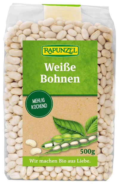 Produktfoto zu Weiße Bohnen 500g Rapunzel