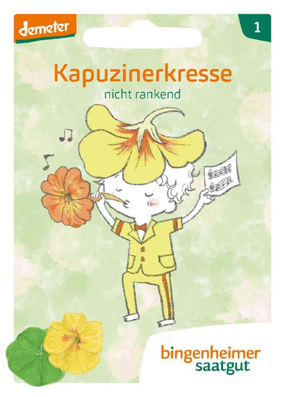 Produktfoto zu Saatgut Kapuzinerkresse Bingenheimer Saatgut