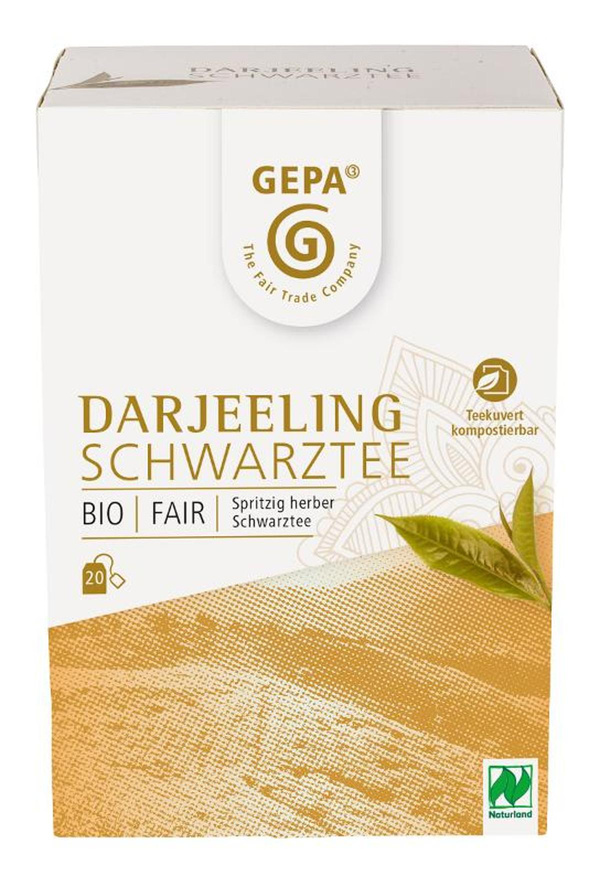 Produktfoto zu Darjeeling Schwarztee 40g 20TB GEPA