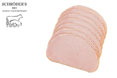 Produktfoto zu Bratenkasseler geschnitten 80g Schröder`s Bio Fleisch