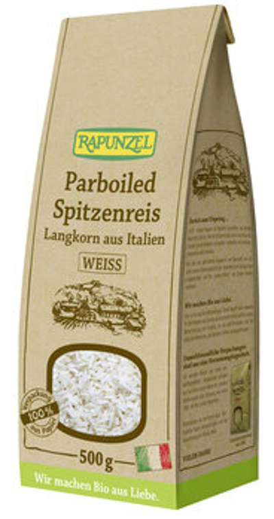 Produktfoto zu Parboiled Spitzenreis Langkorn weiß 500g Rapunzel