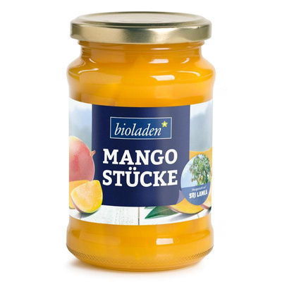 Produktfoto zu Mangostücke in Mehrfruchtsaft 370 ml bioladen
