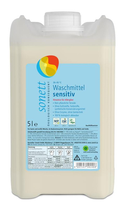 Produktfoto zu Waschmittel flüssig Sensitiv 5 Liter Sonett