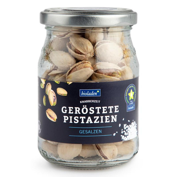 Produktfoto zu Geröstete Pistazien im Pfandglas 130g bioladen