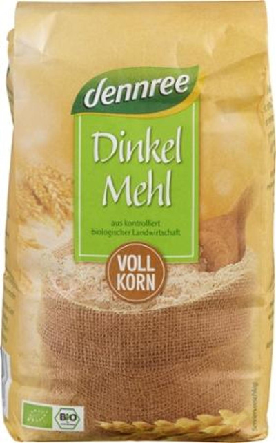 Produktfoto zu VPE Dinkelmehl Vollkorn 10x1kg Dennree