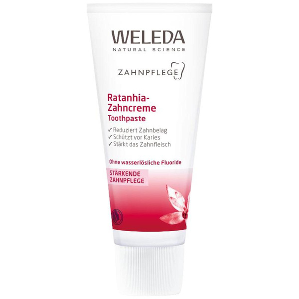 Produktfoto zu Ratanhia Zahncreme 75ml Weleda