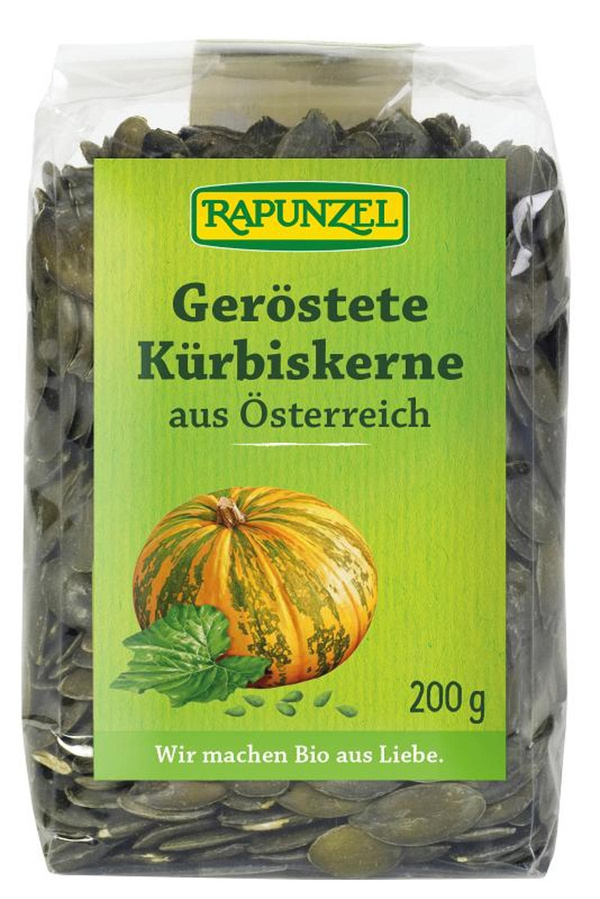 Produktfoto zu Kürbiskerne geröstet 200g Rapunzel