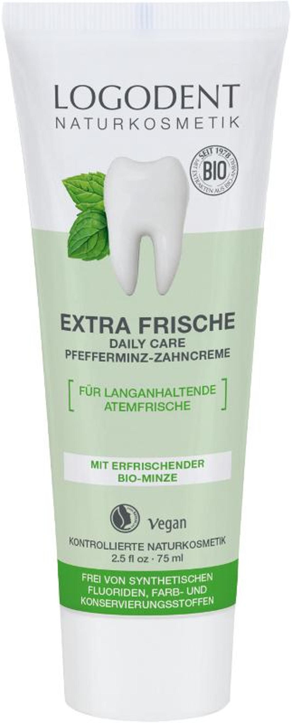Produktfoto zu Daily Care Pfefferminz Zahncreme exra frisch 75ml Logodent