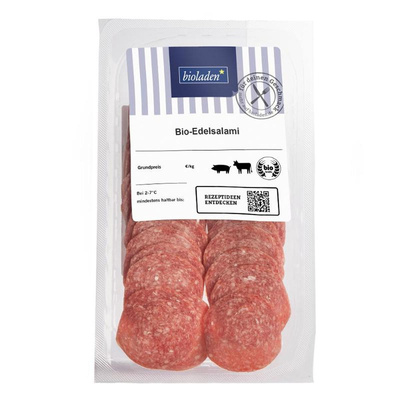 Produktfoto zu Edelsalami geschnitten 80g bioladen
