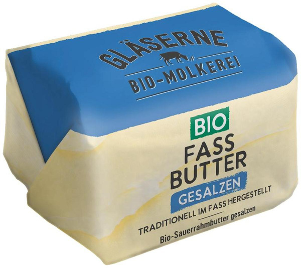 Produktfoto zu VPE Fassbutter Sauerrahm gesalzen 10x250g Gläserne Molkerei