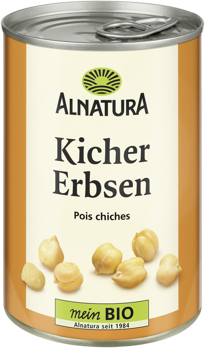Produktfoto zu Kichererbsen in der Dose 400g Alnatura