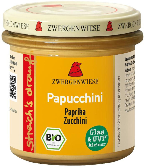 Produktfoto zu Brotaufstrich streich's drauf "Papucchini" 135g Zwergenwiese