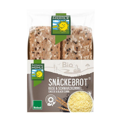 Produktfoto zu Snäckebrot Schwarzkümmel Käse 200g Bohlsener Mühle