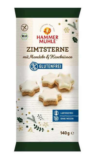 Produktfoto zu Zimtsterne glutenfrei 140g Hammermühle