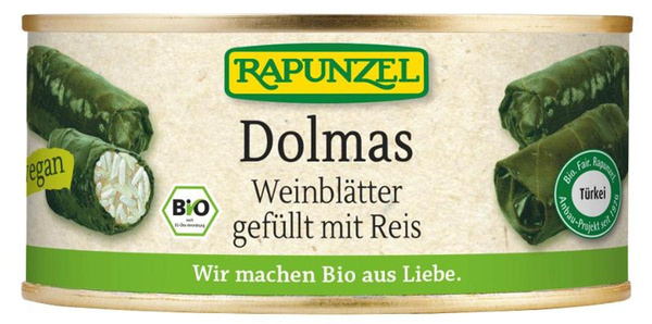 Produktfoto zu Dolmas Weinblätter gefüllt mit Reis 280g Rapunzel