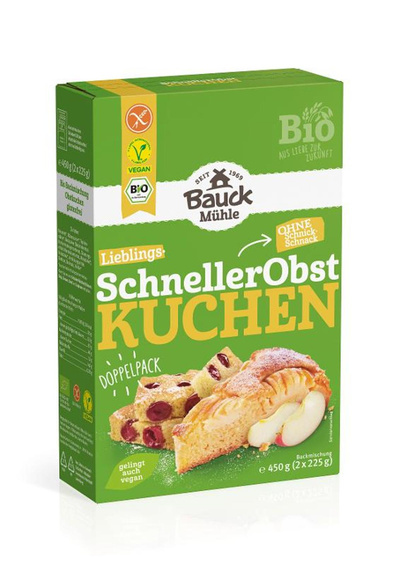 Produktfoto zu VPE Schneller Obstkuchen 6x 2x250g Bauckhof