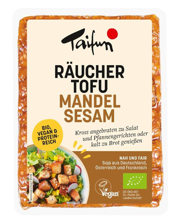 Produktfoto zu Räuchertofu Mandel-Sesam 250g Taifun