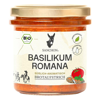 Produktfoto zu Brotaufstrich Basilikum Romana 150g Sanchon
