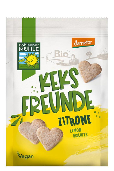Produktfoto zu KeksFreunde Zitrone 125g Bohlsener Mühle