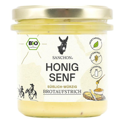 Produktfoto zu Brotaufstrich Honig Senf 135g Sanchon