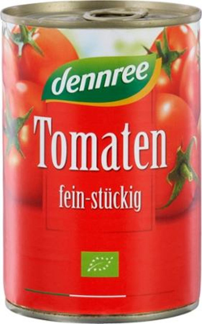 Produktfoto zu Tomaten gehackt feinstückig 400g dennree