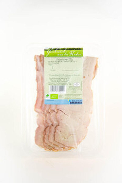 Produktfoto zu Kochschinken Hauchschnitt 80g Biohof Bakenhus