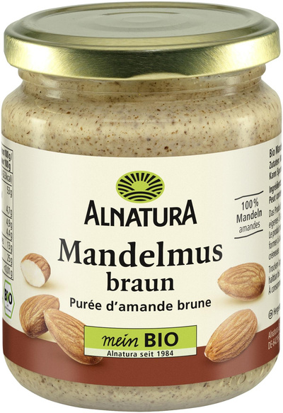 Produktfoto zu Mandelmus braun 250g Alnatura