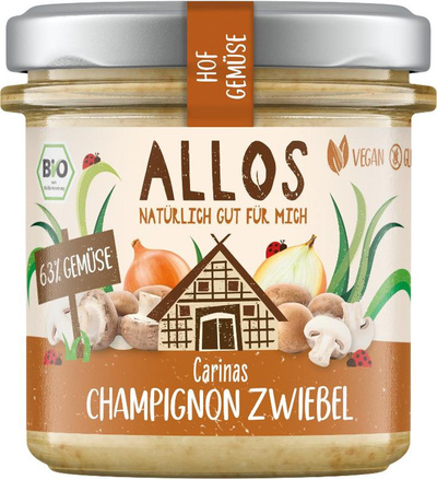 Produktfoto zu VPE Hofgemüse Carinas Champignon Zwiebel 135g Allos