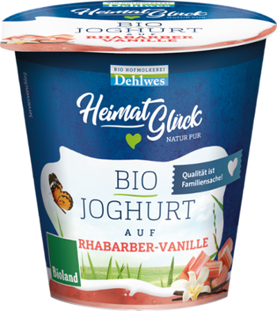 Produktfoto zu Schlemmerjoghurt Rhabarber-Vanille 150g Dehlwes