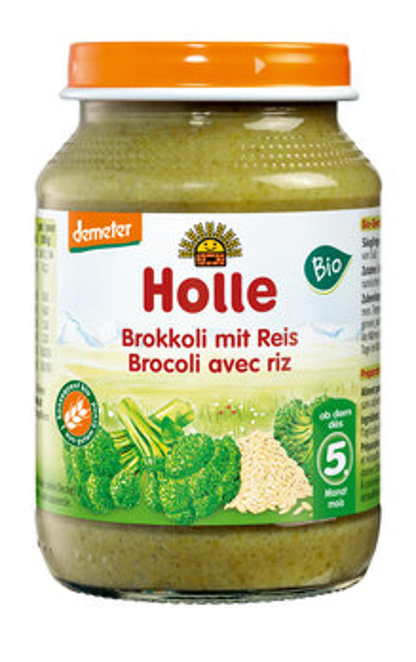 Produktfoto zu VPE Babykost Brokkoli mit Reis 6x190g Holle