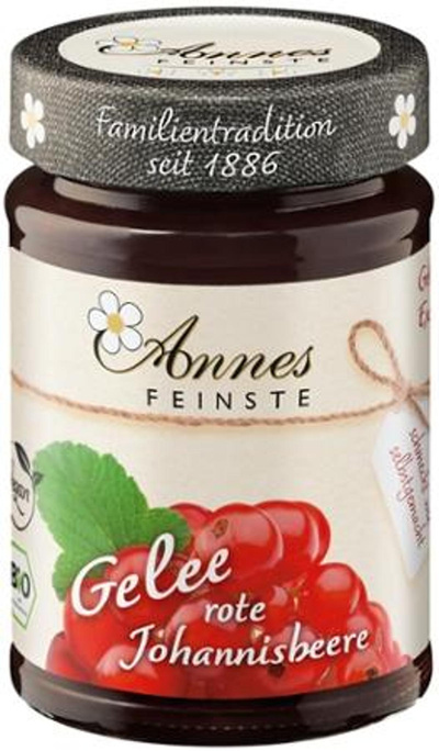 Produktfoto zu Rote Johannisbeer Gelee 225g Annes Feinste