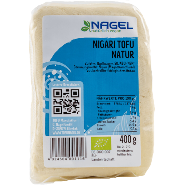 Produktfoto zu Nigari Tofu Natur 400g Nagel Tofu