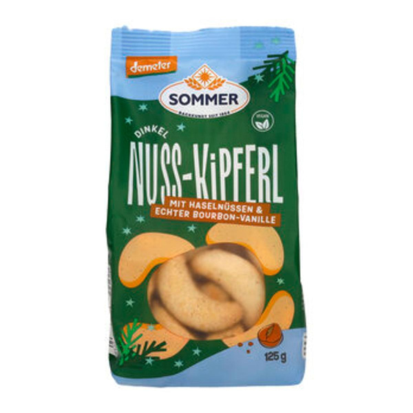 Produktfoto zu Dinkel Nuss Kipferl 125g Sommer