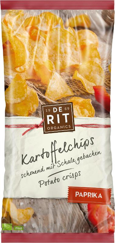 Produktfoto zu Kartoffelchips Paprika 125g DeRit