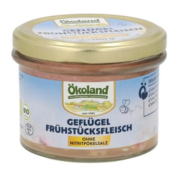 Produktfoto zu Geflügel-Frühstücksfleisch 160g Ökoland
