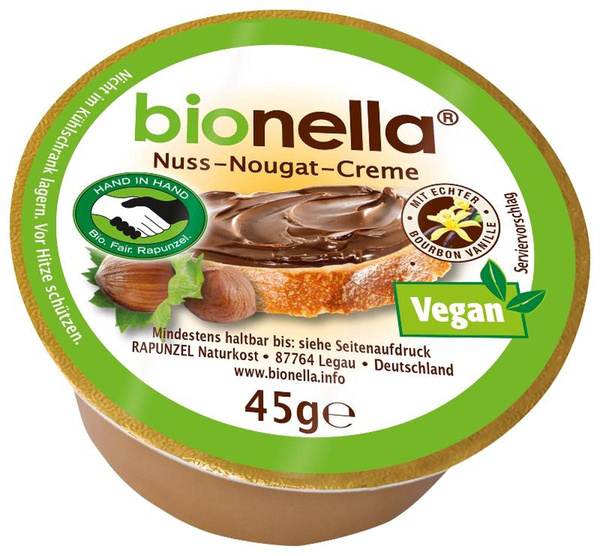 Produktfoto zu Nuss Nougat Creme 45g Bionella