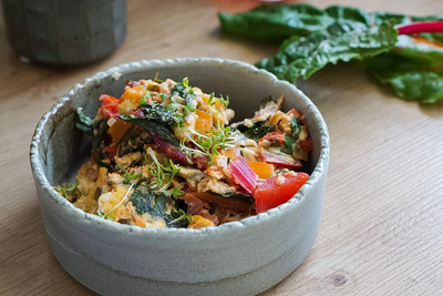 Produktfoto zu Rezept der Woche "Mangold Rührei"