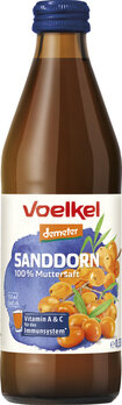 Produktfoto zu Sanddorn Muttersaft 0,33l Voelkel