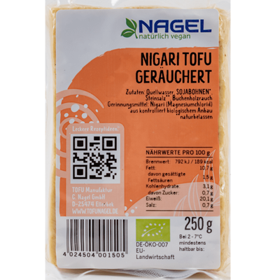 Produktfoto zu Nigari Tofu geräuchert 250g Nagel Tofu